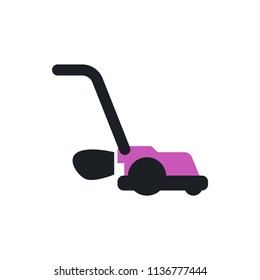 lawn mower vector icon