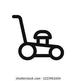 Lawn mower vector icon