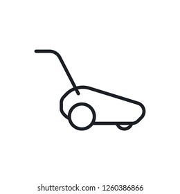 lawn mower vector icon