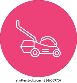Lawn Mower vector icon. Can be used for printing, mobile and web applications.