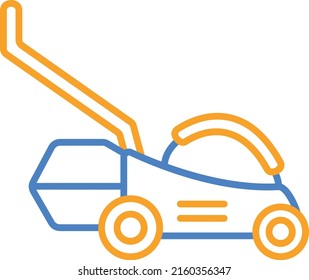 Lawn Mower vector icon. Can be used for printing, mobile and web applications.