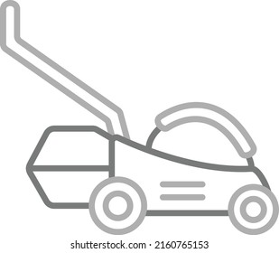 Lawn Mower vector icon. Can be used for printing, mobile and web applications.