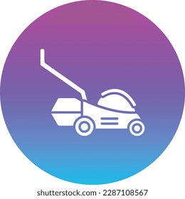Icono vectorial de Lawn Mower. Se puede usar para imprimir, móviles y aplicaciones web.