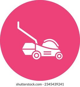 Lawn Mower vector icon. Can be used for printing, mobile and web applications.