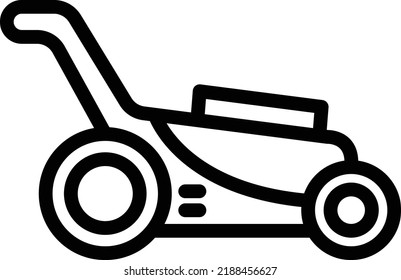 Lawn mower Vector Icon Design Illustration