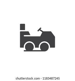 Lawn mower vector icon. filled flat sign for mobile concept and web design. Lawnmower simple solid icon. Symbol, logo illustration. Pixel perfect vector graphics