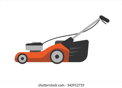 Lawn mower vector illustration.