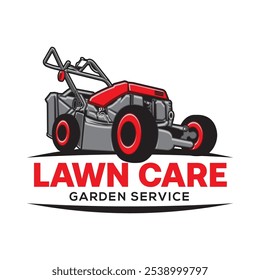 Lawn Mower vector illustration, perfect for Lawn Care company logo design