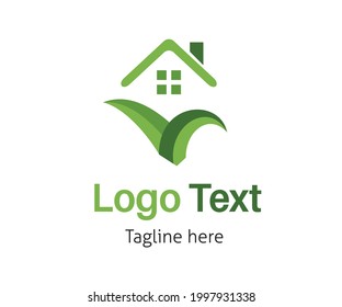 Lawn mowing and gardening logo vector illustration with dummy text on white background. 