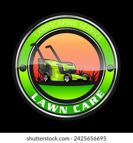 Lawn Mowing logo, Lawn care