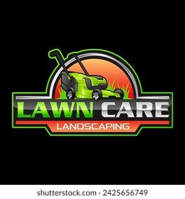 Lawn Mowing logo, Lawn care