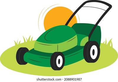 Lawn Mowing Logo Lawn Vector Icon Logo