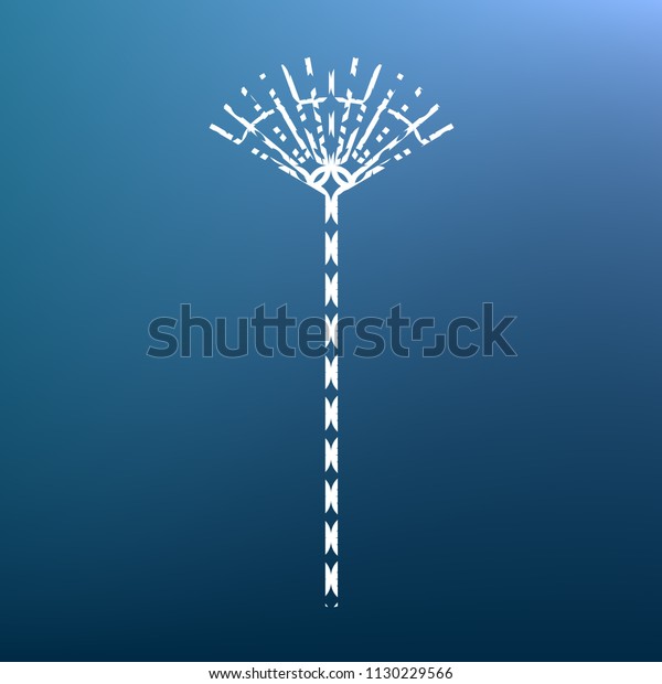 Lawn Rake Sign Vector White Textured Stock Vector (Royalty Free ...
