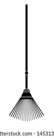lawn rake vector illustration