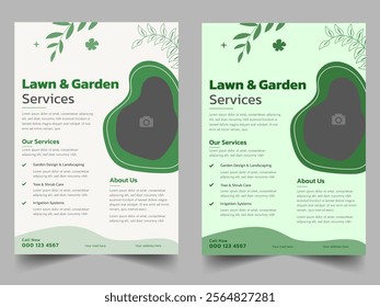 lawn service and gardening flyer design template  lawnmower flyer template Agricultural and farming services social media post lawn gardening Lawn and gardening service flyer design template advert
