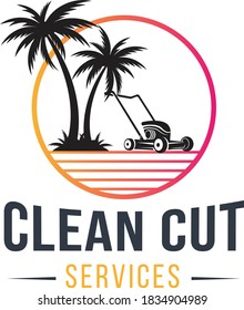 Lawn Service Vector Logo for Business