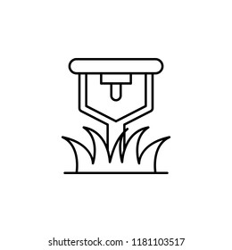 lawn sprinkler icon. Element of drip watering icon for mobile concept and web apps. Thin line lawn sprinkler icon can be used for web and mobile