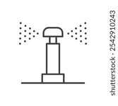 Lawn sprinkler icon. isolated simple vector icon on white background. EPS10