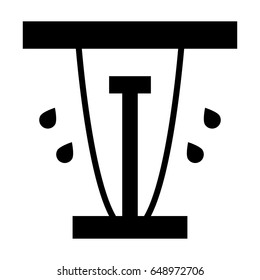 Lawn sprinklers icon .