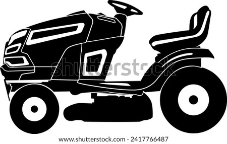 Similar – Image, Stock Photo Tractors with mowers working on the roadside