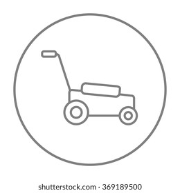 Lawnmover line icon.