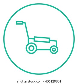 Lawnmover line icon.