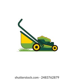 lawnmower abstract logo modern style