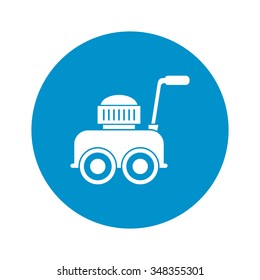 Lawnmower icon. 