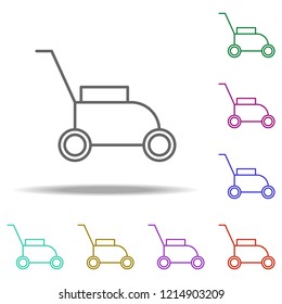 lawnmower icon. Elements of Eco in multi color style icons. Simple icon for websites, web design, mobile app, info graphics