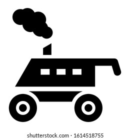 lawnmower icon isolated sign symbol vector illustration - high quality black style vector icons
