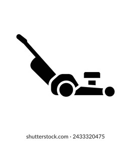 Lawnmower icon. sign for mobile concept and web design. vector illustration