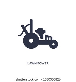 lawnmower icon. Simple element illustration from farming concept. lawnmower editable symbol design on white background. Can be use for web and mobile.