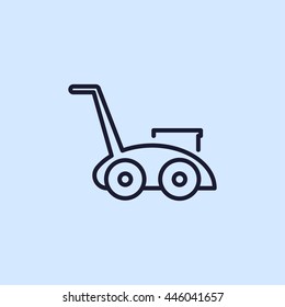 Lawnmower line icon