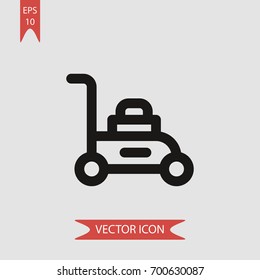Lawnmower vector icon illustration symbol