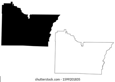Lawrence County, Arkansas (U.S. county, United States of America,USA, U.S., US) map vector illustration, scribble sketch Lawrence map