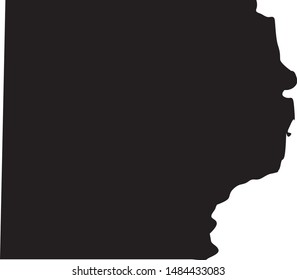 Lawrence County map in state of illinois