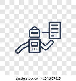 Laws of robotics icon. Trendy linear Laws of robotics logo concept on transparent background from Artificial Intellegence and Future Technology collection - Powered by Shutterstock - Get 15% off with code: PIKWIZARD15