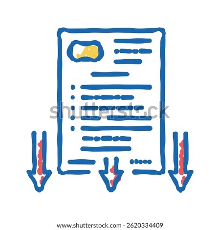 lawsuit document doodle icon sketch vector. lawsuit document sign. isolated symbol illustration
