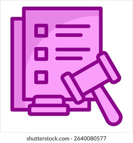 Lawsuit Icon Element For Design