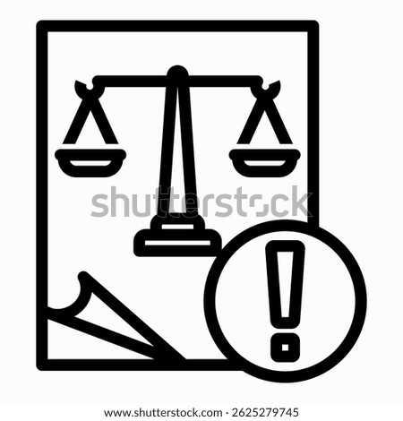 Lawsuit Icon Element For Design