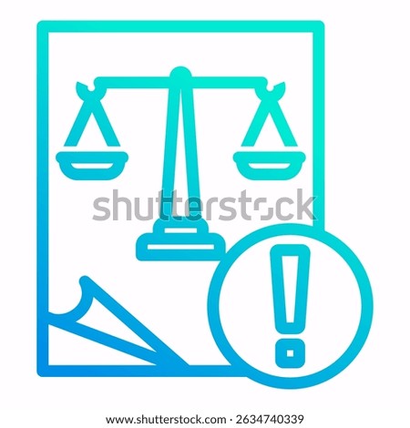 Lawsuit Icon Element For Design