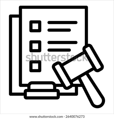 Lawsuit Icon Element For Design