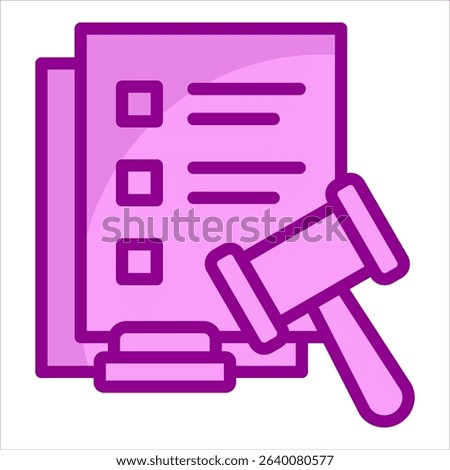 Lawsuit Icon Element For Design