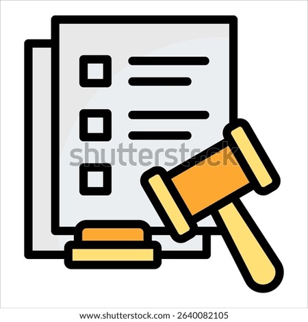 Lawsuit Icon Element For Design
