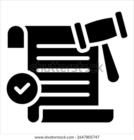Lawsuit Icon Element For Design