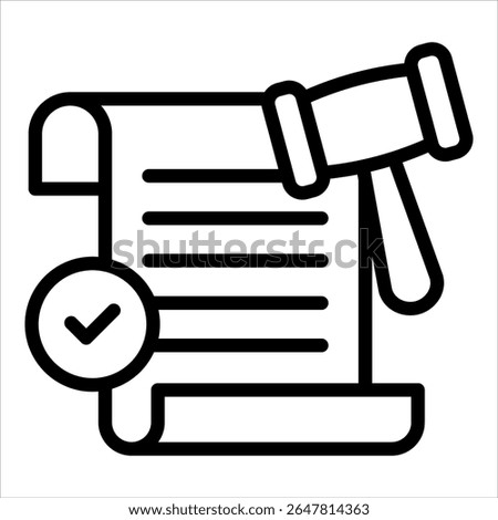 Lawsuit Icon Element For Design