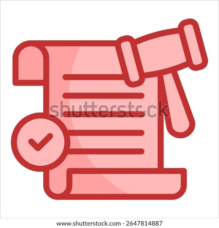 Lawsuit Icon Element For Design