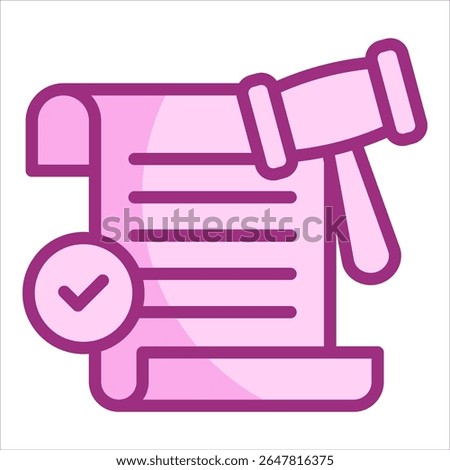 Lawsuit Icon Element For Design