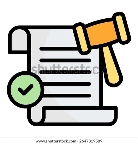 Lawsuit Icon Element For Design