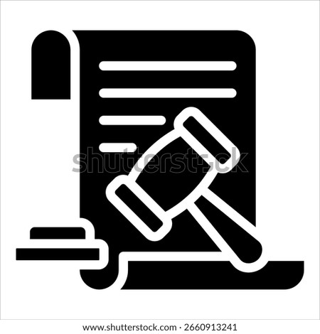 Lawsuit Icon Element For Design